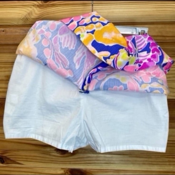 Lillly Pulitzer marigold skort skirt brilliant blue catch and release size 4 - Picture 6 of 8